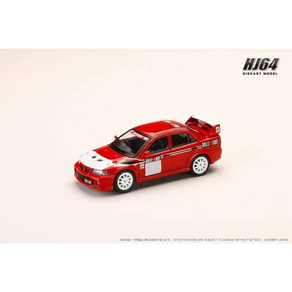 ホビージャパン 1/64 ミツビシ ランサーRSエボリューション6 CP9A 2000 RALLIA...