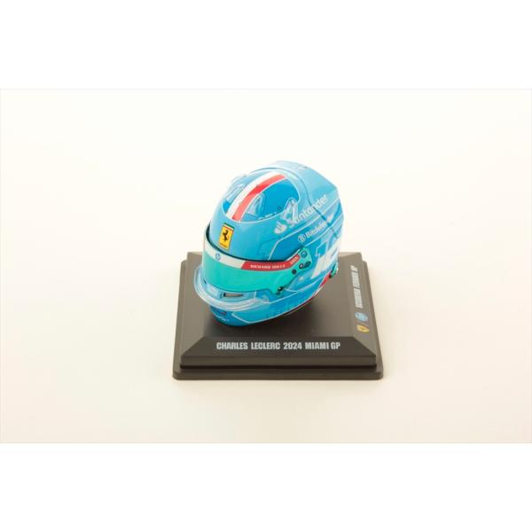 ルックスマート 1/5 ドライバーズヘルメット 2024 F1 マイアミGP C.ルクレール 完成品...