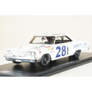 スパーク 1/43 フォード ギャラクシー No.28 1963 リバーサイド K.マイルズ 完成品ミニカー US112