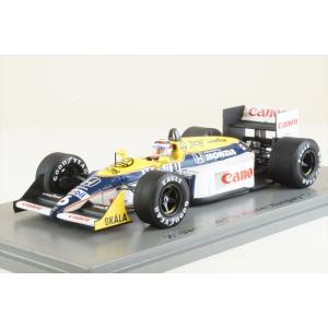 スパーク 1/43 ウイリアムズ FW11B No.6 1987 F1 ハンガリーGP ウィナー N.ピケ 完成品ミニカー S7483｜posthobbyminicarshop