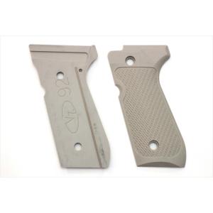 アルタモント ベレッタ M92F用 ホワイトパール調グリップ パネル ロゴ