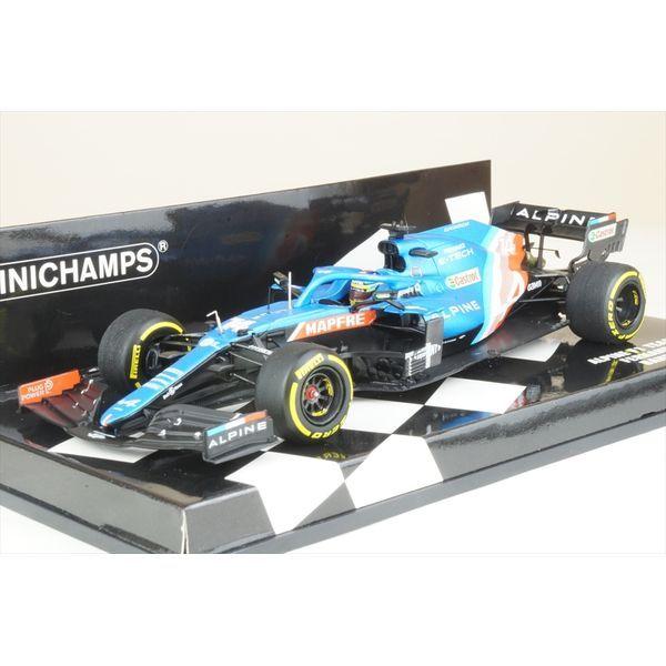 ミニチャンプス 1/43 アルピーヌ A521 No.14 2021 F1 バーレーンGP F.アロ...