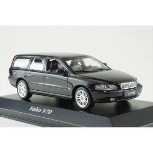 マキシチャンプス 1/43 ボルボ V70 ブレーク 2000 ブラック 完成品ミニカー 940171210｜posthobbyshop