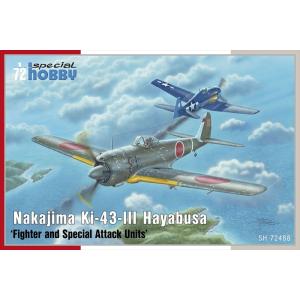 スペシャルホビー 1/72 日・中島一式戦闘機三型「隼」Ki-43-III スケールモデル SH72...