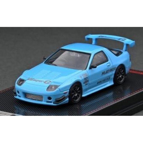 イグニッションモデル 1/64 マツダ RX-7 FC3S RE 雨宮 ライトブルー 完成品ミニカー...