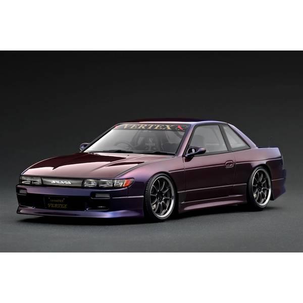 イグニッションモデル 1/18 VERTEX S13 ニッサン シルビア パープルメタリック 完成品...