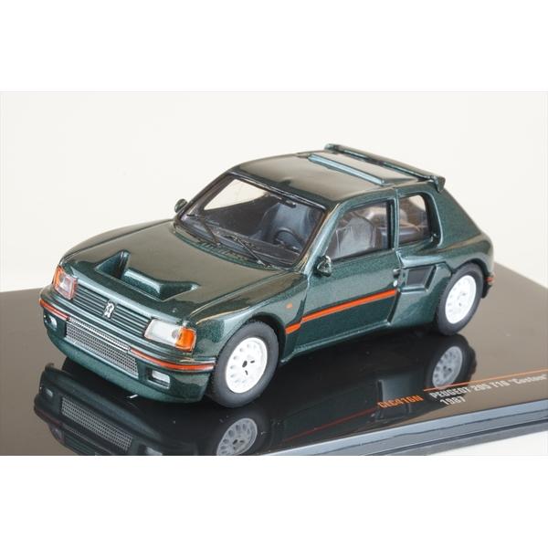 イクソ 1/43 プジョー 205 T16 カスタム 1987 メタリックダークグレー 完成品ミニカ...