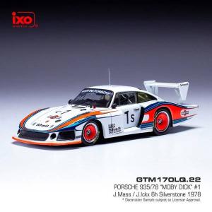 【8月予約】イクソ 1/43 ポルシェ 935/78 モビーディック No.1 1978 シルバーストーン6時間 J.Mass/J.イクス 完成品ミニカー GTM170LQ｜posthobbyshop