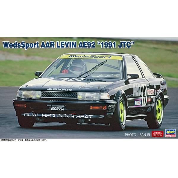 ハセガワ 1/24 ウェッズスポーツ AAR レビン AE92 “1991 JTC” スケールモデル...
