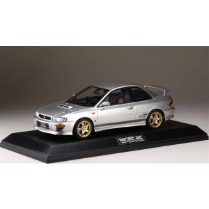 ホビージャパン 1/18 スバル インプレッサ WRX タイプR STiバージョン IV GC8 1997 ライトシルバーメタリック 完成品ミニカー HJ1812ES｜posthobbyshop