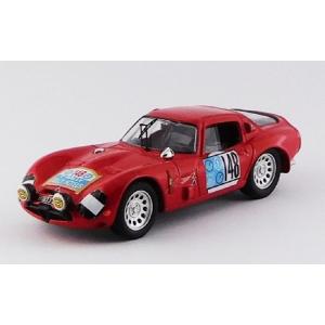 ミニチャンプス 1/43 アルファロメオ ジュリアTZ 2 レッド 1965 アルファロメオ（ALFA ROMEO） 1/43アルファロメオ TZ2ミニチュア