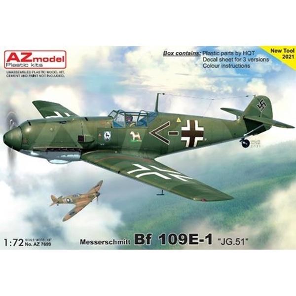 AZモデル 1/72 Bf109E-1 「JG.51」 スケールモデル AZM7699