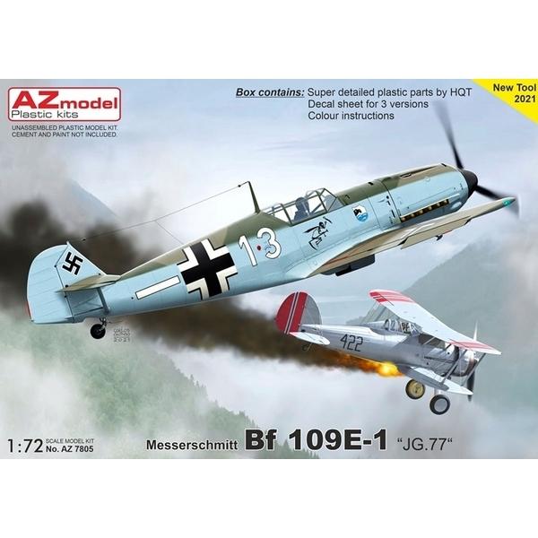 AZモデル 1/72 Bf109E-1 「JG.77」 スケールモデル AZM7805