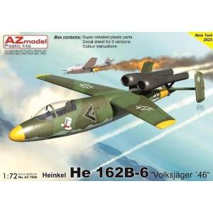 AZモデル 1/72 He162B-6 "フォルクスイェーガー 1946年" スケールモデル AZM7856｜posthobbyshop