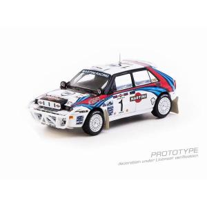 ターマックワークス 1/64 ランチア デルタ HFインテグラーレ No.1 1992 WRC サファリラリー J.カンクネン 完成品ミニカー T64-049-92SAF01