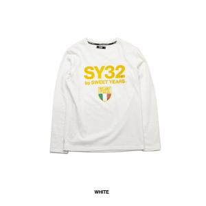 ロンＴ 長袖 Tシャツ【SY32 by sweet years】ゴールドエンブレム ロンT｜postosegreto