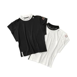 ゴルフウェア Ladies 半袖Tシャツ SY32 by sweet years GOLF LOGO MOCK NECK HALF SLEEVE SHIRTS SYG-22L04 ゴルフTシャツ フレンチスリーブ レディース｜postosegreto