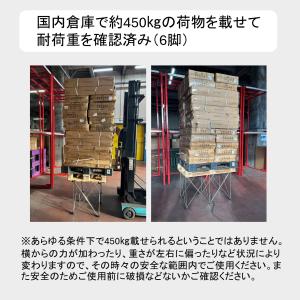 折りたたみ作業台 ステンレス 4脚 軽量 作業...の詳細画像5