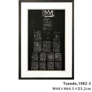 バスキア Basquiat ポスター アートパネル 絵画 壁掛け 額付き アートフレーム プリントポスター ウォールパネル Tuxedo,1982-3｜potarico