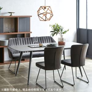 ダイニングベンチ 背もたれ付き 2人掛け ベン...の詳細画像3