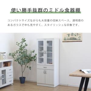 食器棚 低め キッチンボード 収納 ロータイプ...の詳細画像1