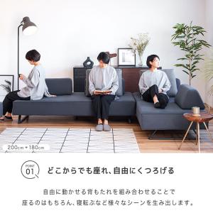 ソファ ソファー 3人掛け ソファベッド アイ...の詳細画像3