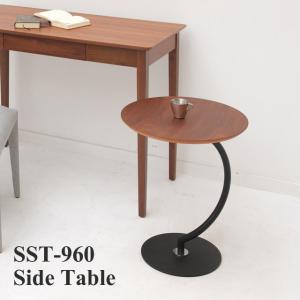 サイドテーブル 木製 丸テーブル カフェテーブル コンパクト おしゃれ Brass side Table SST-960｜potarico