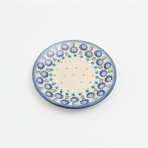 ポーランド食器 平皿 28cm ウィザブルー ポーリッシュポタリー : POTOK