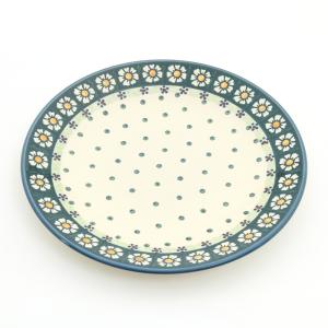 ポーランド食器 平皿 28cm ウィザブルー ポーリッシュポタリー : POTOK