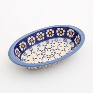 ポーランド食器 ポーリッシュポタリー オーバルプレートS P97-KK02