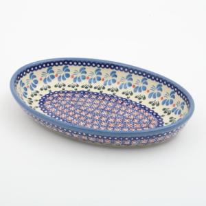 ポーランド食器 オーバル S 159アジュカ ポーリッシュポタリー