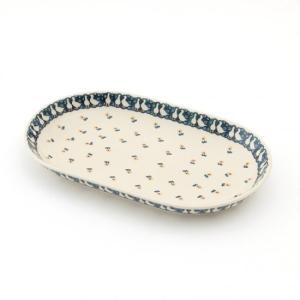 ポーランド食器 スクエアボウル ウィザブルードット ポーリッシュ