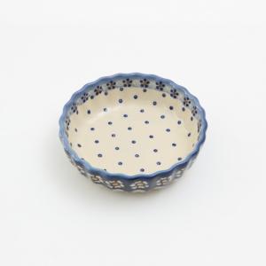 ポーランド食器 スクエアボウル ウィザブルードット ポーリッシュ