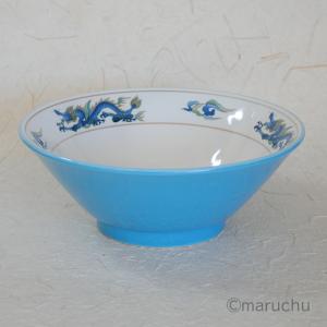 トルコ三竜切立19cm丼 6．3丼 青色 ラーメン どんぶり ラーメン