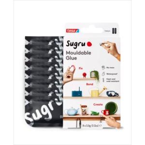 tesa 成形可能接着剤 万能強力接着剤 8パック 色：ブラック