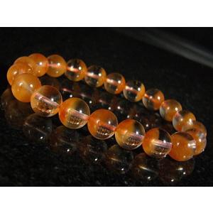 レッドファントムクオーツ SA 11mm ラウンド ブレスレット ブラジル産