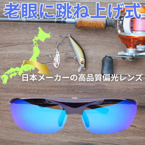 老眼に 跳ね上げ式が便利サングラス 偏光 ＼2万2,000円が77％OFF ／ AGAIN サングラ...