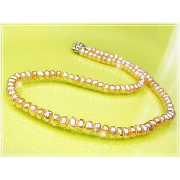 ピンクパールネックレス 本物の真珠 留め金 高級感あり＼39%OFF／ 芦屋ダイヤモンド ネコポス/...