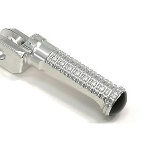 タンデム　専用 ACTIVE アクティブ ステップバー タンデム側 シルバー KAWASAKI系-1