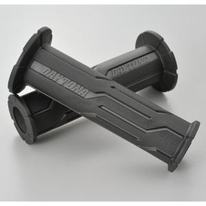 デイトナ DAYTONA バイク ハンドル GRIPPY GRIP GG-D-LINE 全長120mm ブラック×グレー