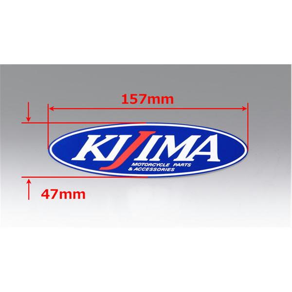 キジマ KIJIMA ステッカー KIJIMA 楕円型 157×47mm 1枚