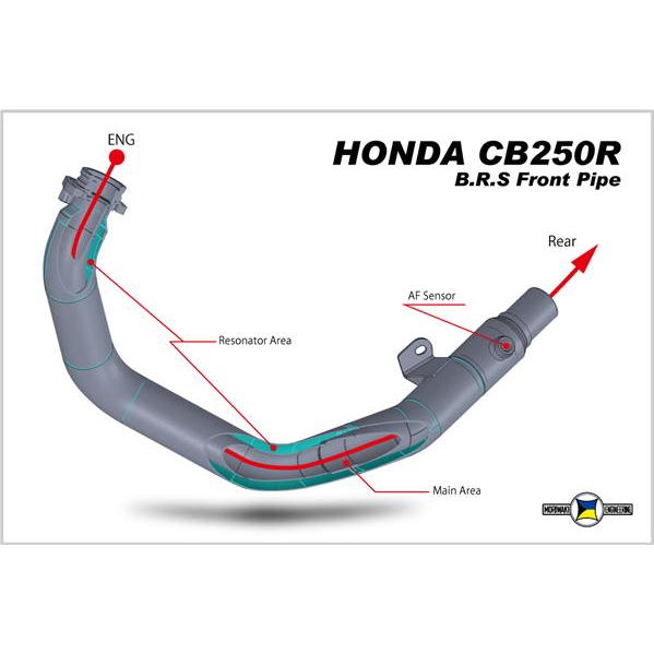 モリワキ MORIWAKI B.R.S Front Pipe SUS 政府認証 CB250R 18-...