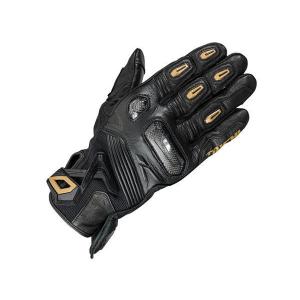 RSタイチ ラプター レザーグローブ BLACK/GOLD サイズM｜power-house-sports