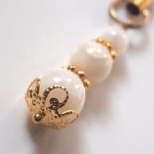 パワーストーン　ミニストラップ　MOP｜power-stone-piko