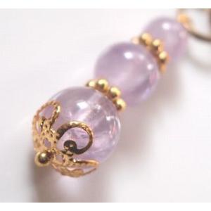 パワーストーン　ミニストラップ　ラベンダーアメジスト｜power-stone-piko