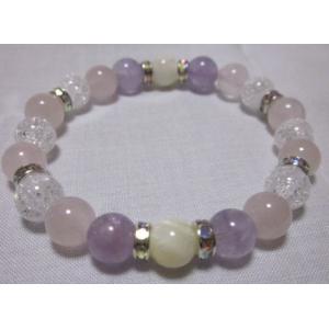 パワーストーンブレスレット【ローズ２】１５ｃｍ｜power-stone-piko