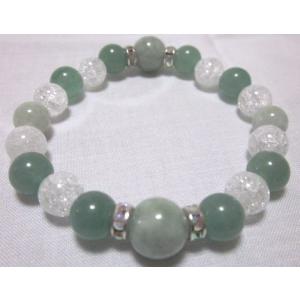 パワーストーン翡翠（ヒスイ）ブレスレット【ベンジャミン１】１５ｃｍ｜power-stone-piko