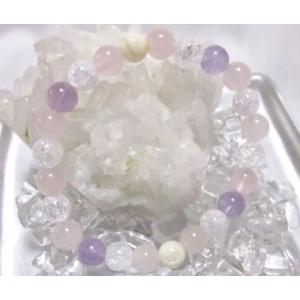 パワーストーンブレスレット【ローズ２】１７ｃｍ｜power-stone-piko