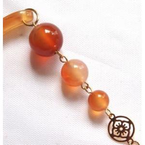 パワーストーン　かんざし　カーネリアン｜power-stone-piko