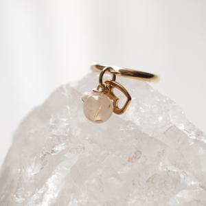 パワーストーンピンキーリング ルチルクォーツ　G｜power-stone-piko